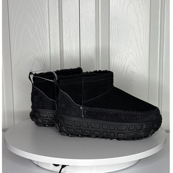 UGG Venture Daze Ultra Mini Boots Black Suede – Women’s Size 7 - Picture 3 of 13